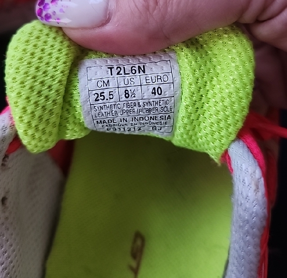 ASICS Women's Neon Pink Athletic Shoes - Picture 2 of 10